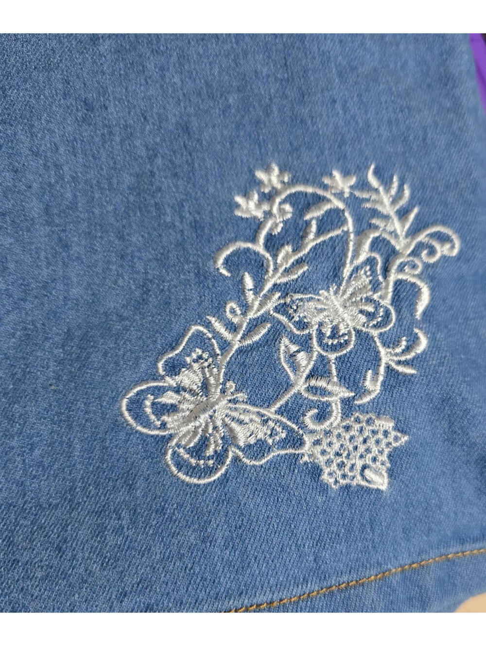 American Sweetheart Vintage 80's Capri's Butterfly Emrobidery Size 18P - Picture 3 of 3